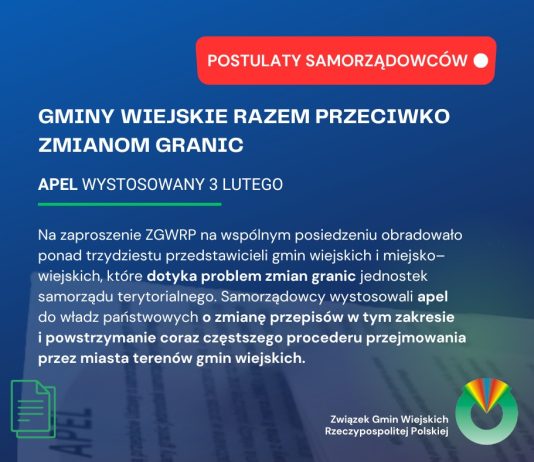 Związek Gmin Wiejskich RP od lat zabiega o zmianę przepisów