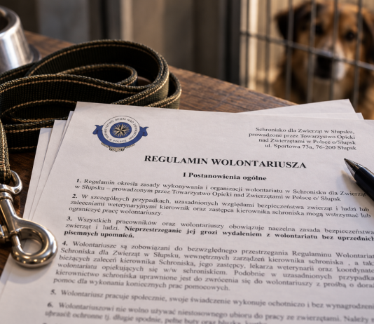 Pomagać, milczeć, nie protestować? Co naprawdę podpisują wolontariusze słupskiego schroniska